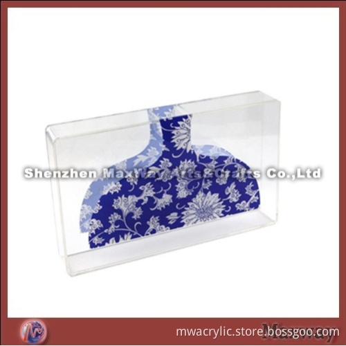 Clear rectangle ingenious acrylic/PMMA vase/flower vase